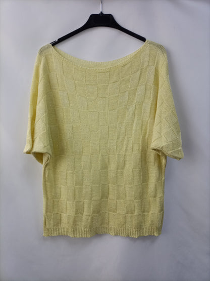 OTRAS. Top amarillo hilos T.u(l)