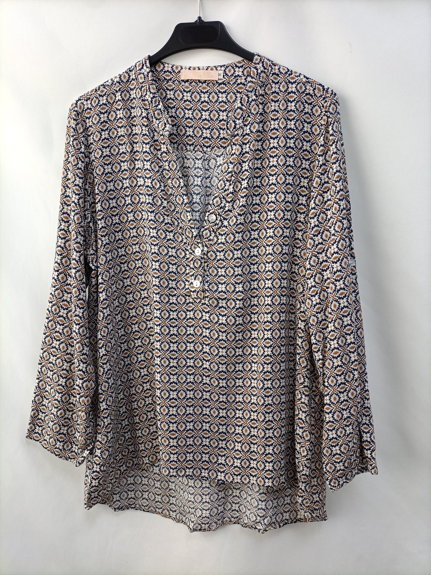 VIC VIA. Blusa estampada T.m