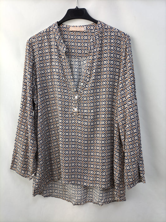 VIC VIA. Blusa estampada T.m