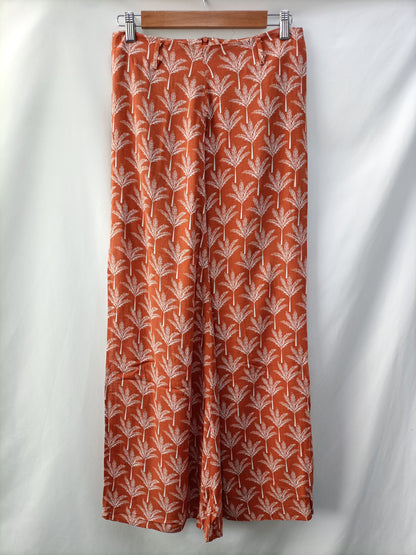 market.OTRAS. Falda midi Palmeras T.u(36)