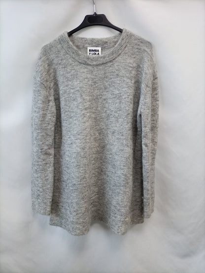 BIMBA Y LOLA.Jersey gris oversized T.s