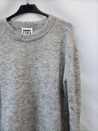 BIMBA Y LOLA.Jersey gris oversized T.s