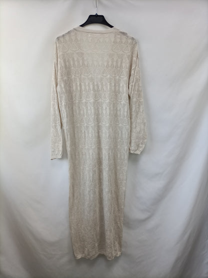 MANGO. Die-cut linen dress/jacket TS