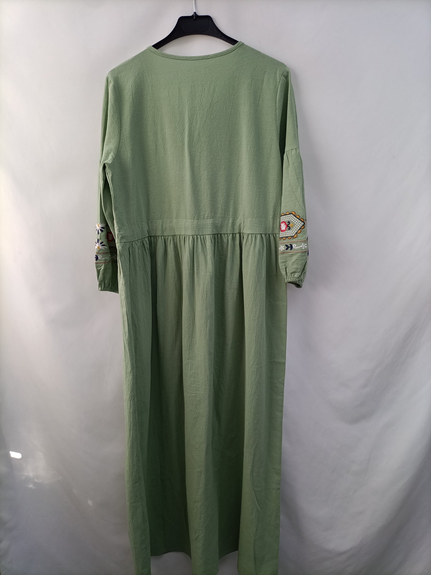 OTRAS.Vestido largo bordado TU (S)