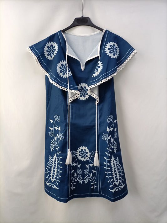 OTRAS.Vestido corto bordado TU (S)