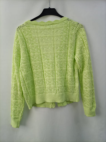 MANGO.Chaqueta croché T.s