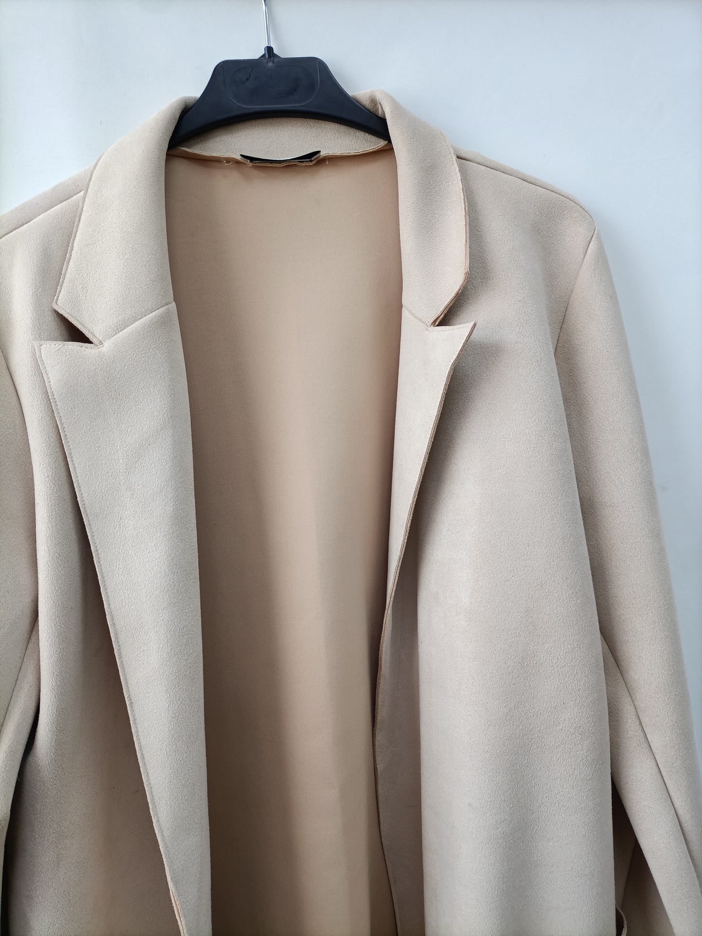 ZARA. Beige suede Ts jacket