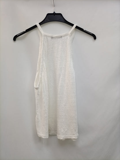 ZARA. Camiseta blanca T.s