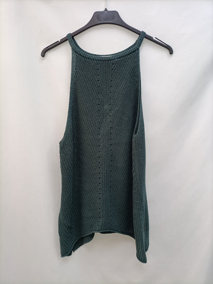ZARA. Top punto verde T.s