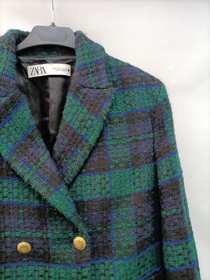 ZARA. Chaqueta cortita tweed T.s