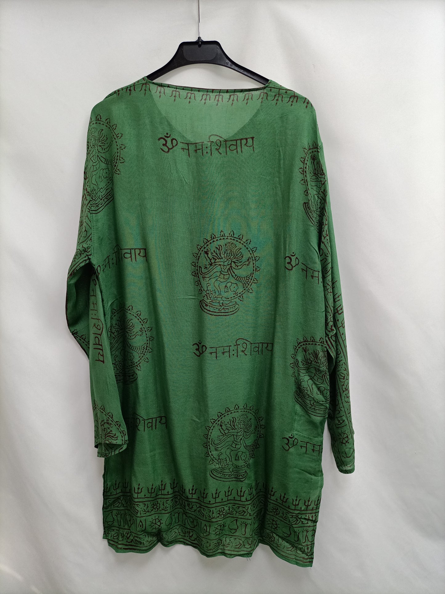 OTRAS. Blusón verde hippie T.s/m