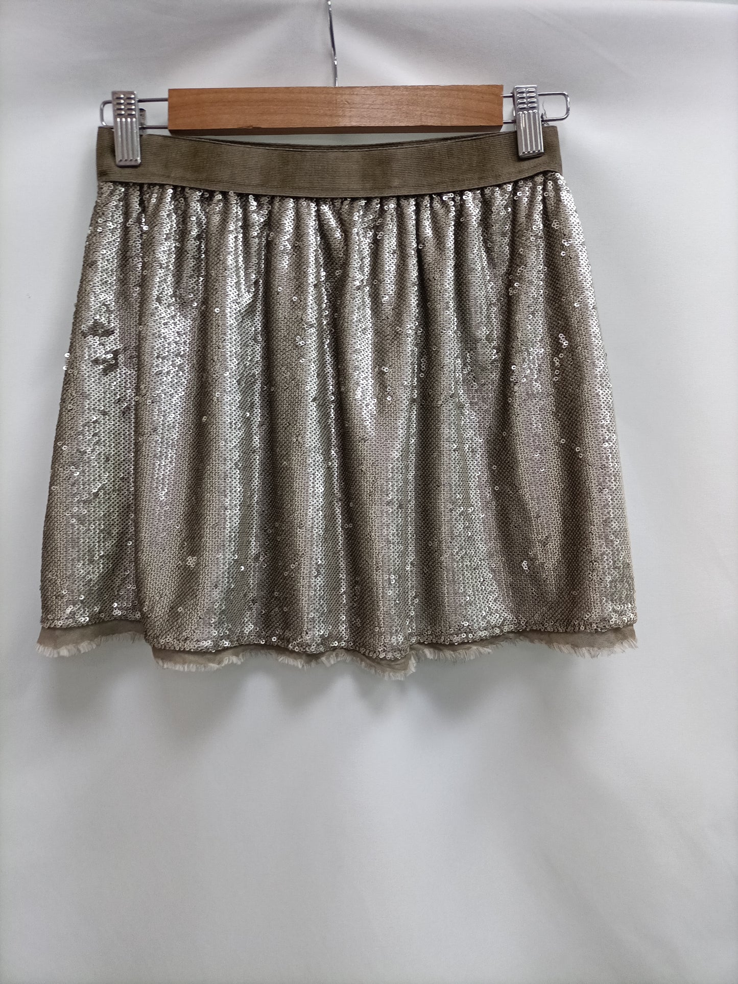 BY BAMBULA. Golden sequin skirt Tu(xs)