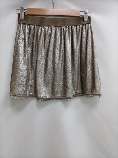 BY BAMBULA. Golden sequin skirt Tu(xs)