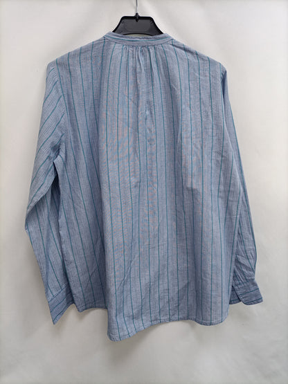SOEUR. Blue striped blouse size 36