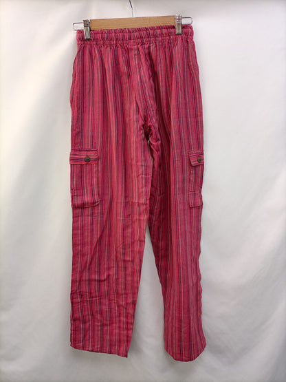 OTRAS. Pantalón rosa rayas T.s