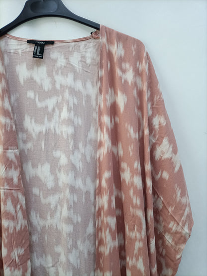 FOREVER21. Kimono rosa tie dye T.m/l