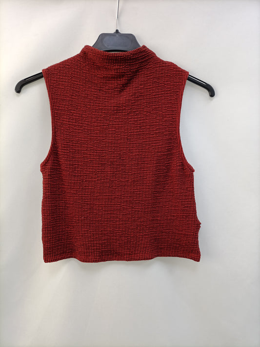 STRADIVARIUS. Top teja textura T.xs