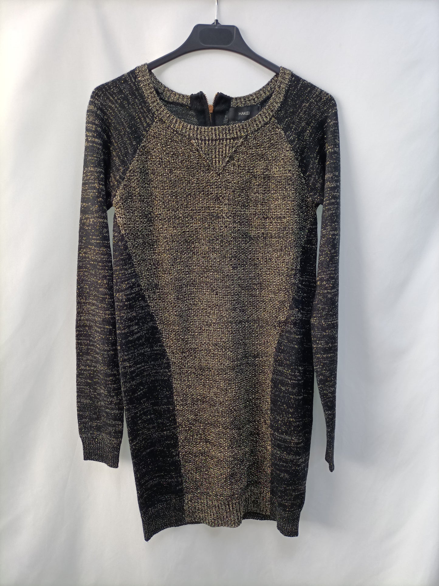 HAKEI. Two-tone long sweater/dress Ts