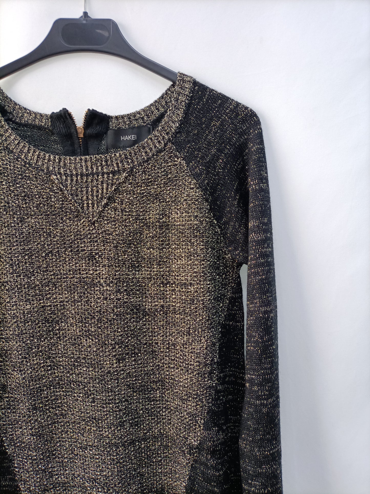 HAKEI. Two-tone long sweater/dress Ts