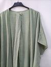 BUKIT&SOULD. Kimono verde algodón T.s
