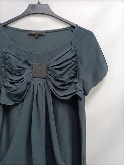MAJE. Black silk Ts dress