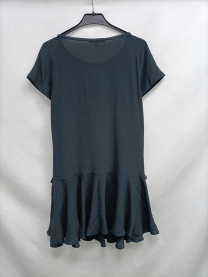 MAJE. Black silk Ts dress
