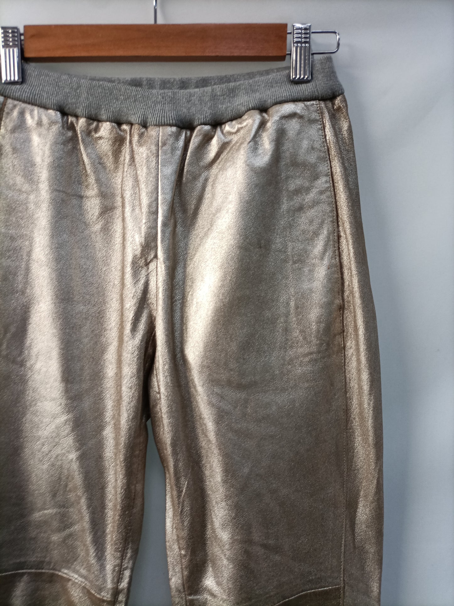 TCN. Ts Gold Leather Pants