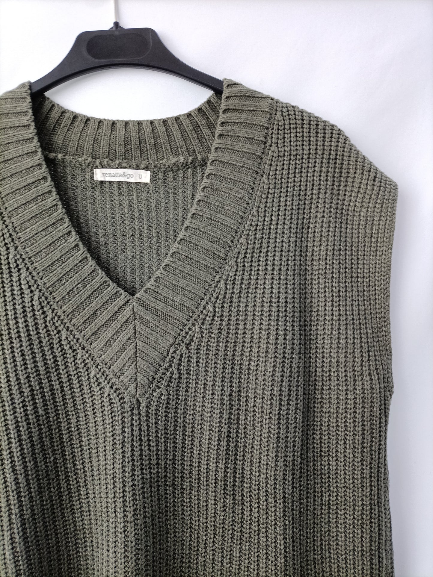 RENATTA&CO. Chaleco verde oversized T.u(s/m)