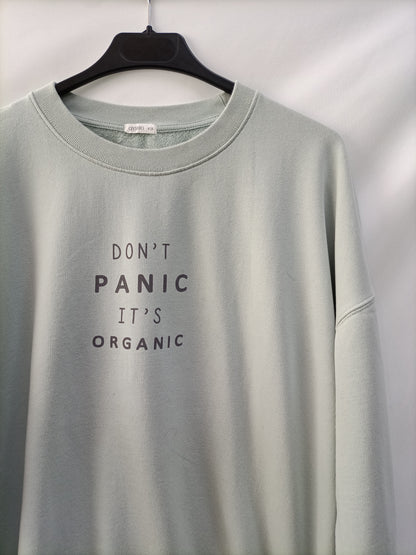 OYSHO. Sudadera verde agua T.m