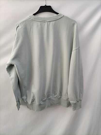 OYSHO. Sudadera verde agua T.m