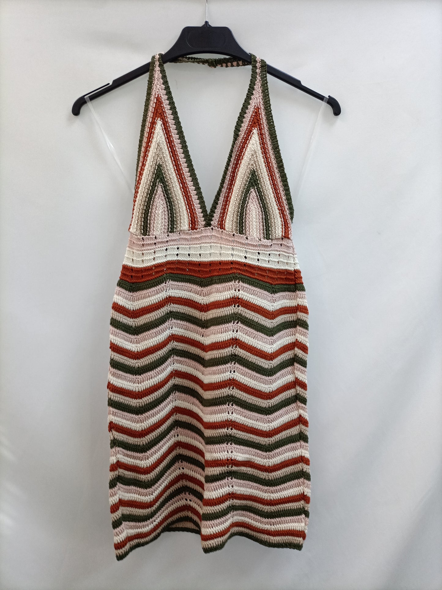 OTRAS. Vestido corto croché TU(xs/s)