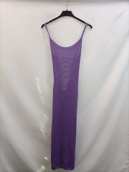 OTRAS. Vestido largo morado T.u(s)