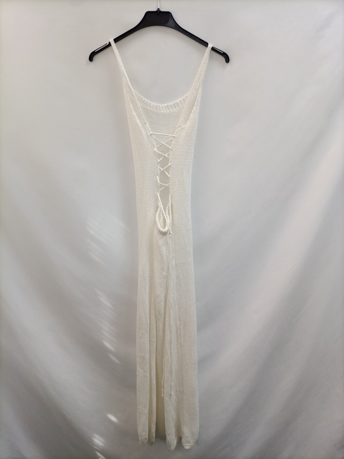 OTRAS. Vestido largo punto blanco T.u(s)