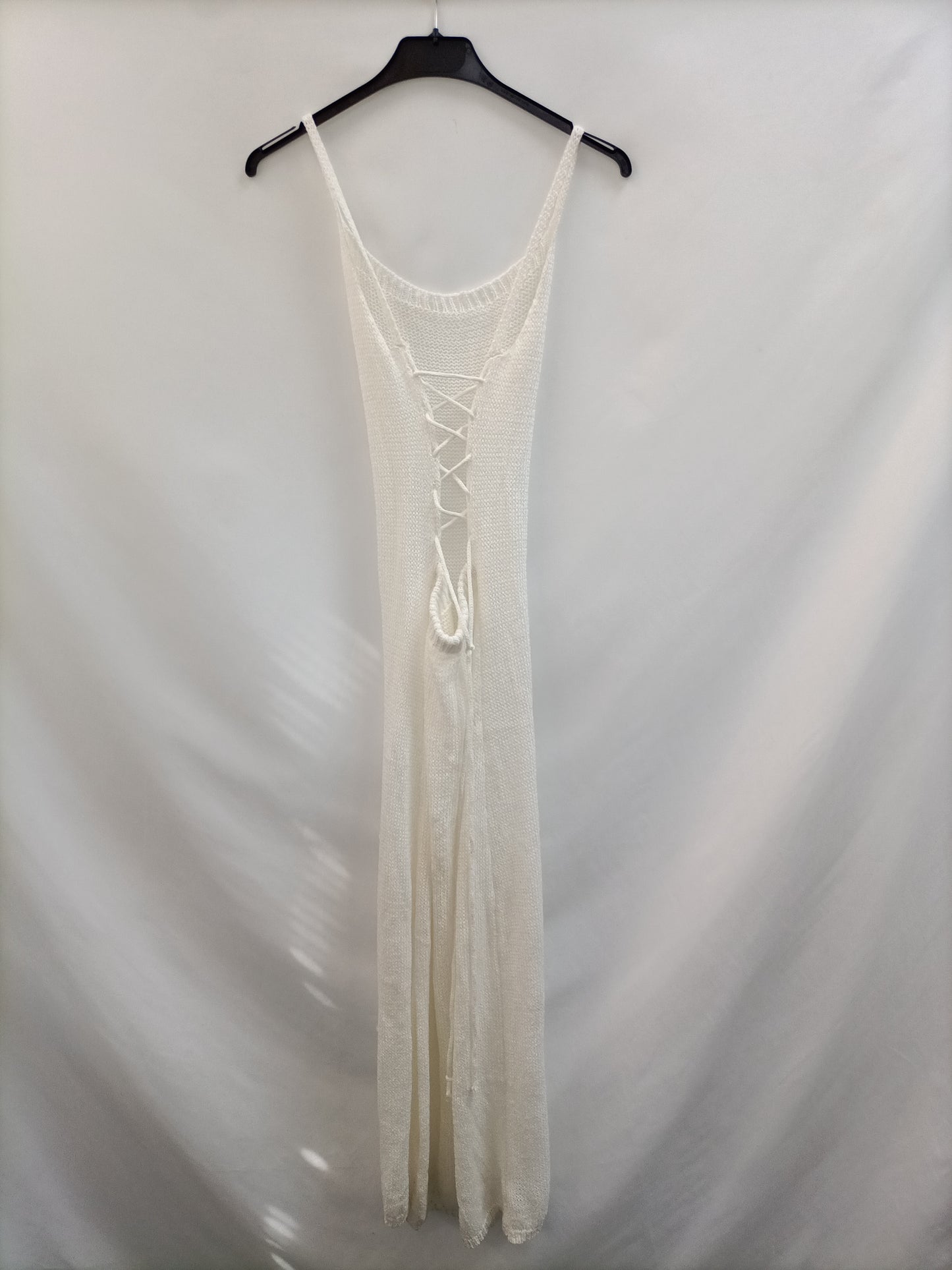 OTRAS. Vestido largo punto blanco T.u(s)
