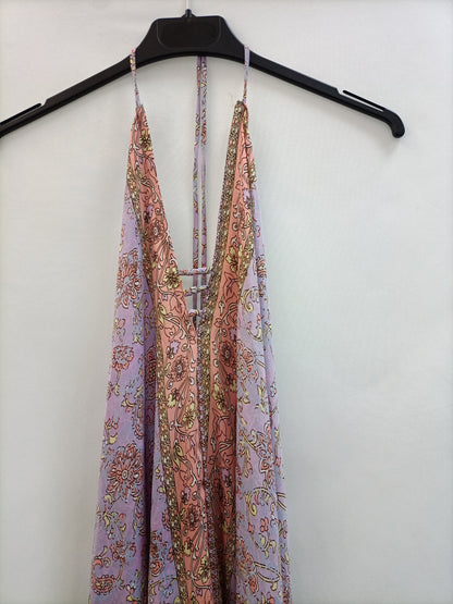 OTRAS. Vestido largo flores espalda baja T.u(s/m)
