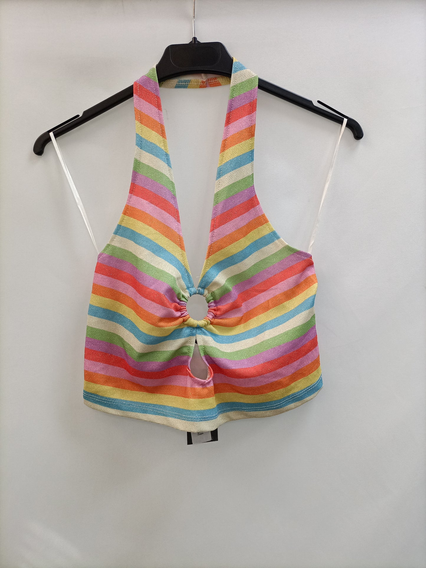 PRIMARK. Top punto rayas T.xs