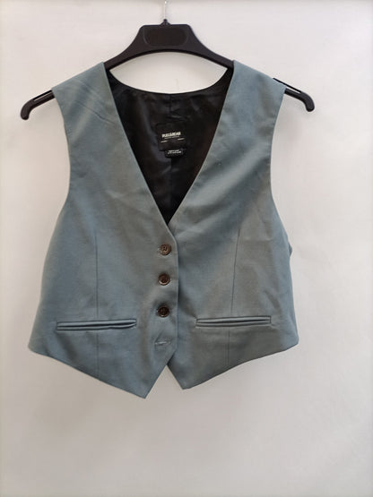 PULL&amp;BEAR. Blue-grey vest Ts