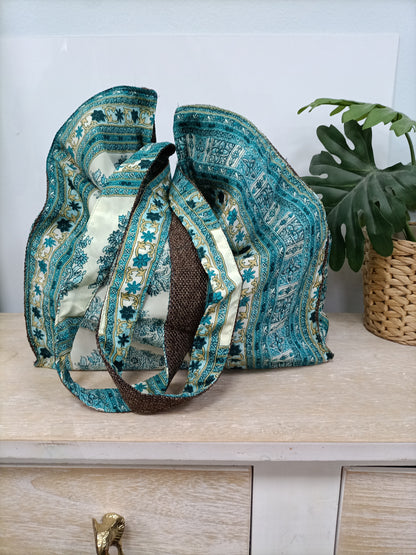 NAIF. Bolso estampado azules