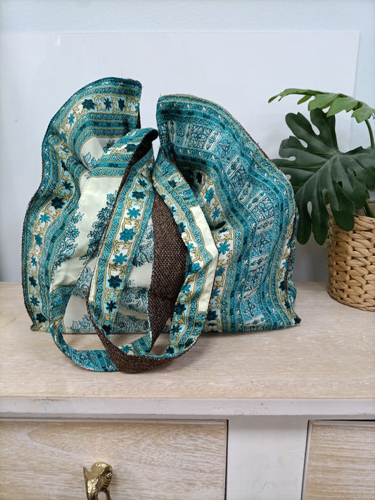 NAIF. Bolso estampado azules