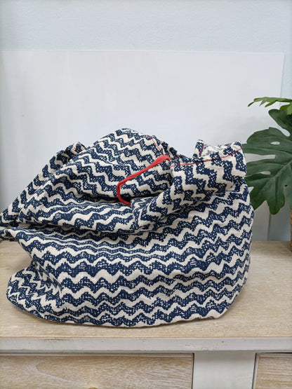 OTRAS. Bolso de tela rayas