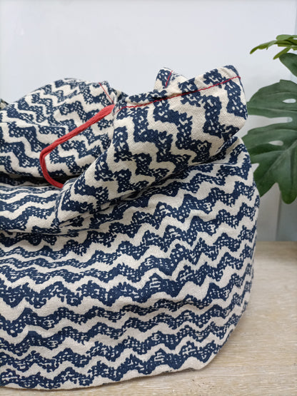 OTRAS. Bolso de tela rayas