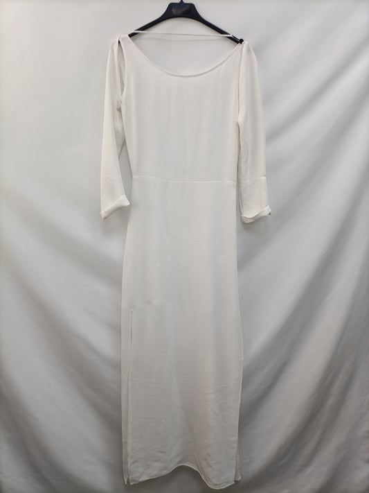 MAJE. Vestido largo blanco Tu(s)