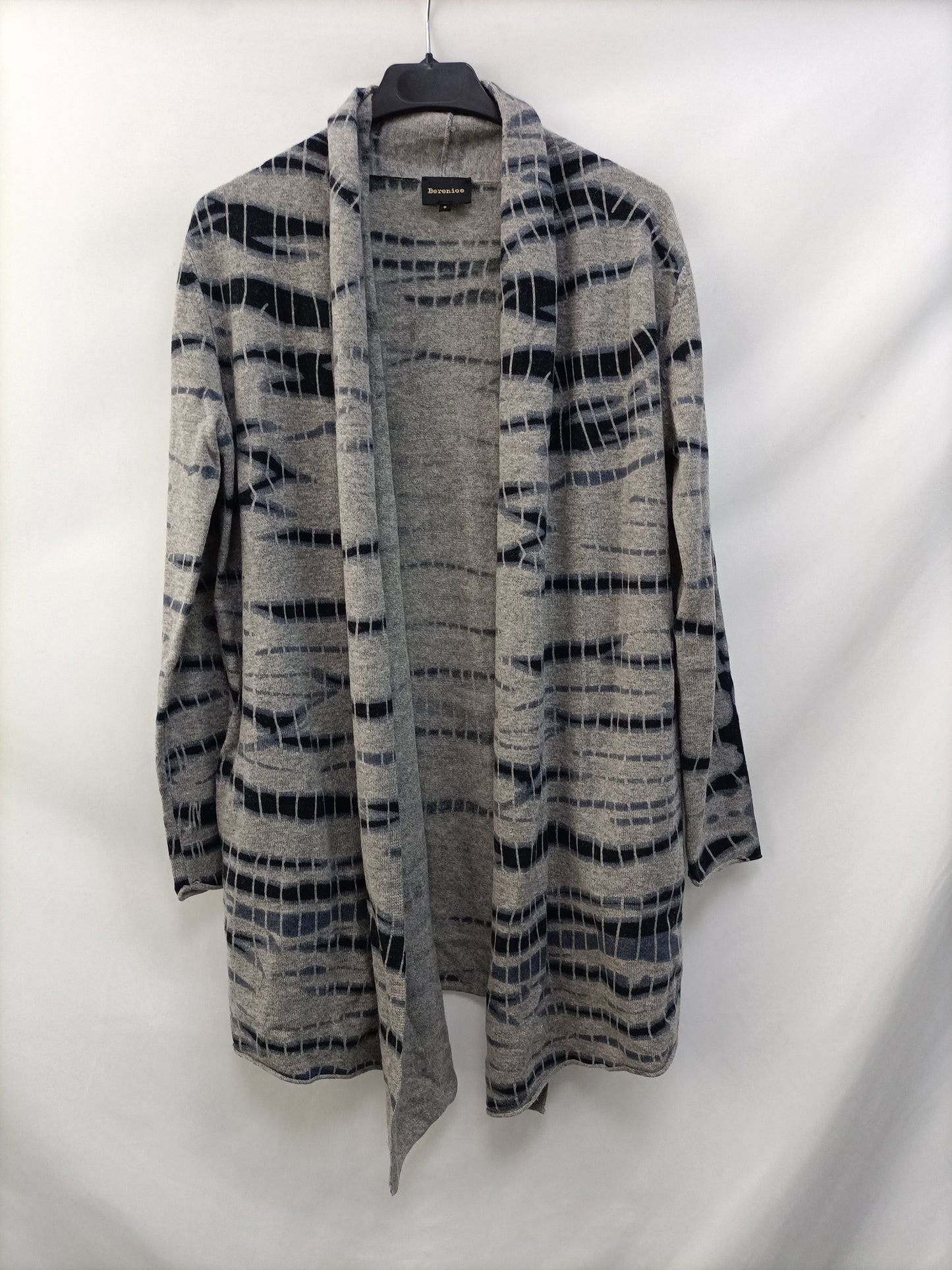 BERENICE. Gray Ts printed cardigan