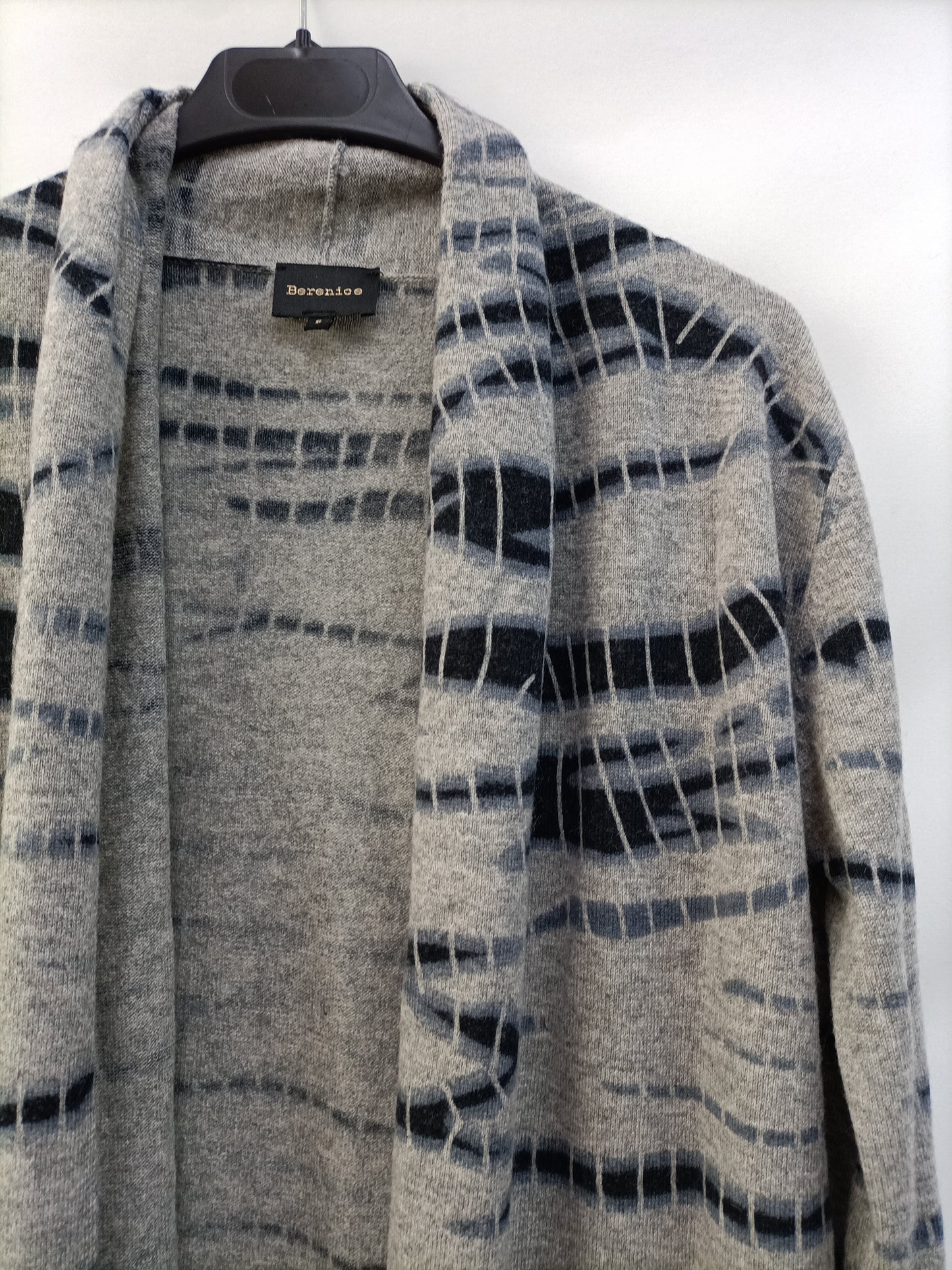 BERENICE. Gray Ts printed cardigan