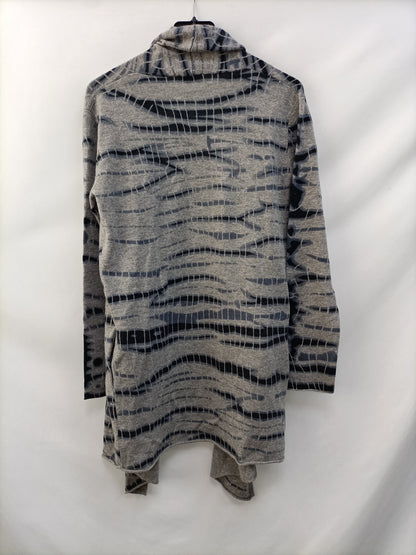 BERENICE. Gray Ts printed cardigan