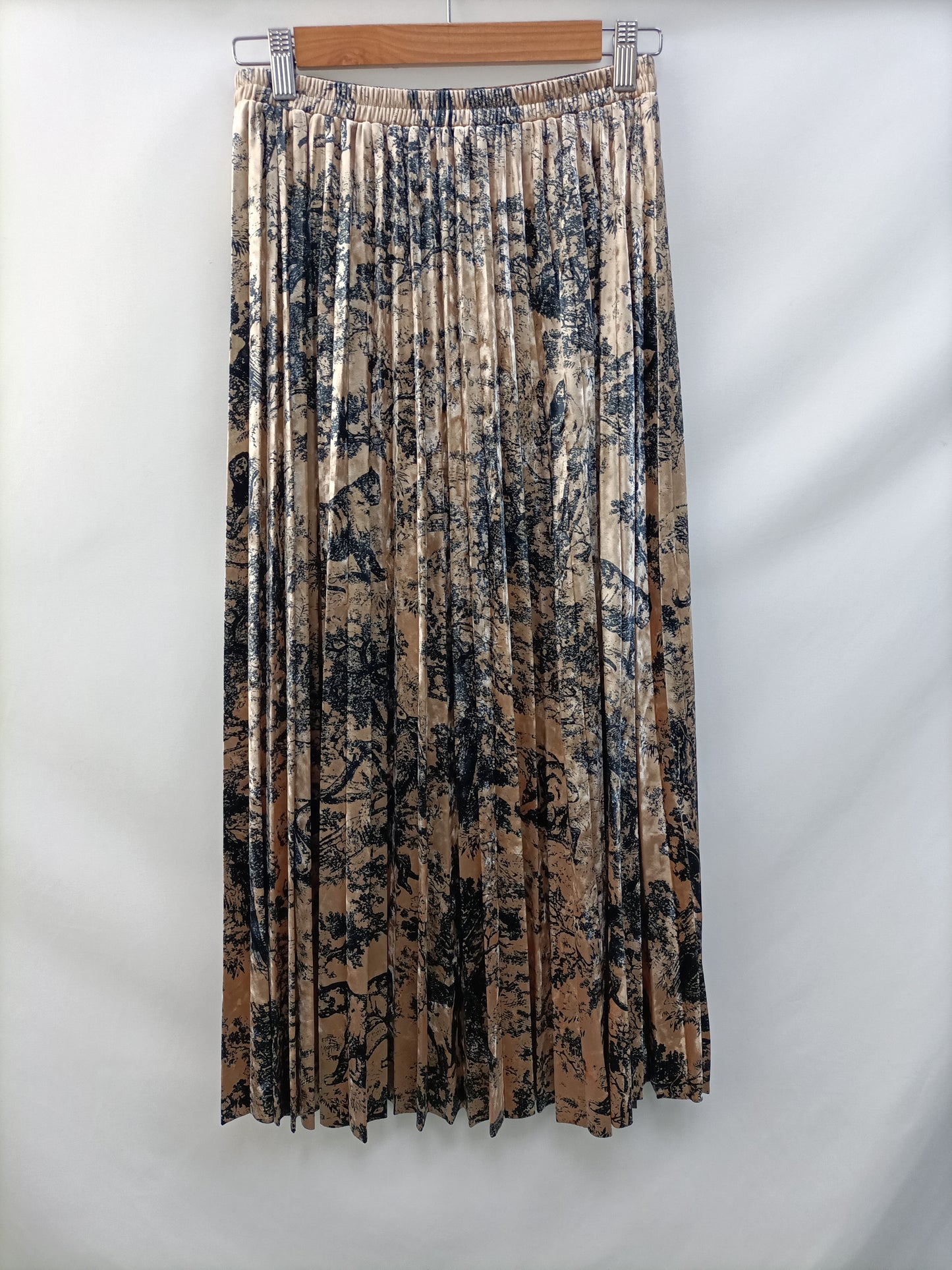 AN'GE. Falda plisada Terciopelo Tu(s)