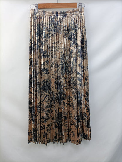 AN'GE. Falda plisada Terciopelo Tu(s)