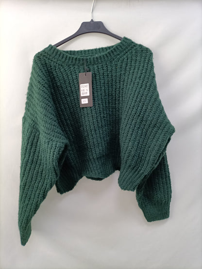 UNIKA. Jersey corto verde T.s