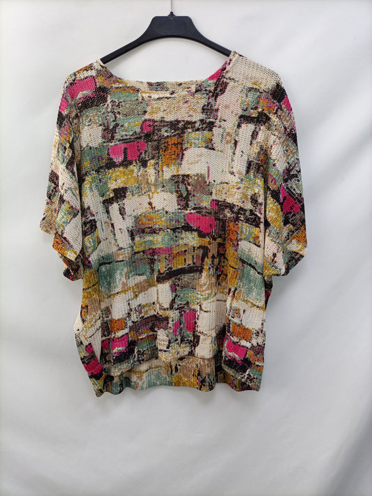 OTHERS. Printed knit top Tu(m/l)