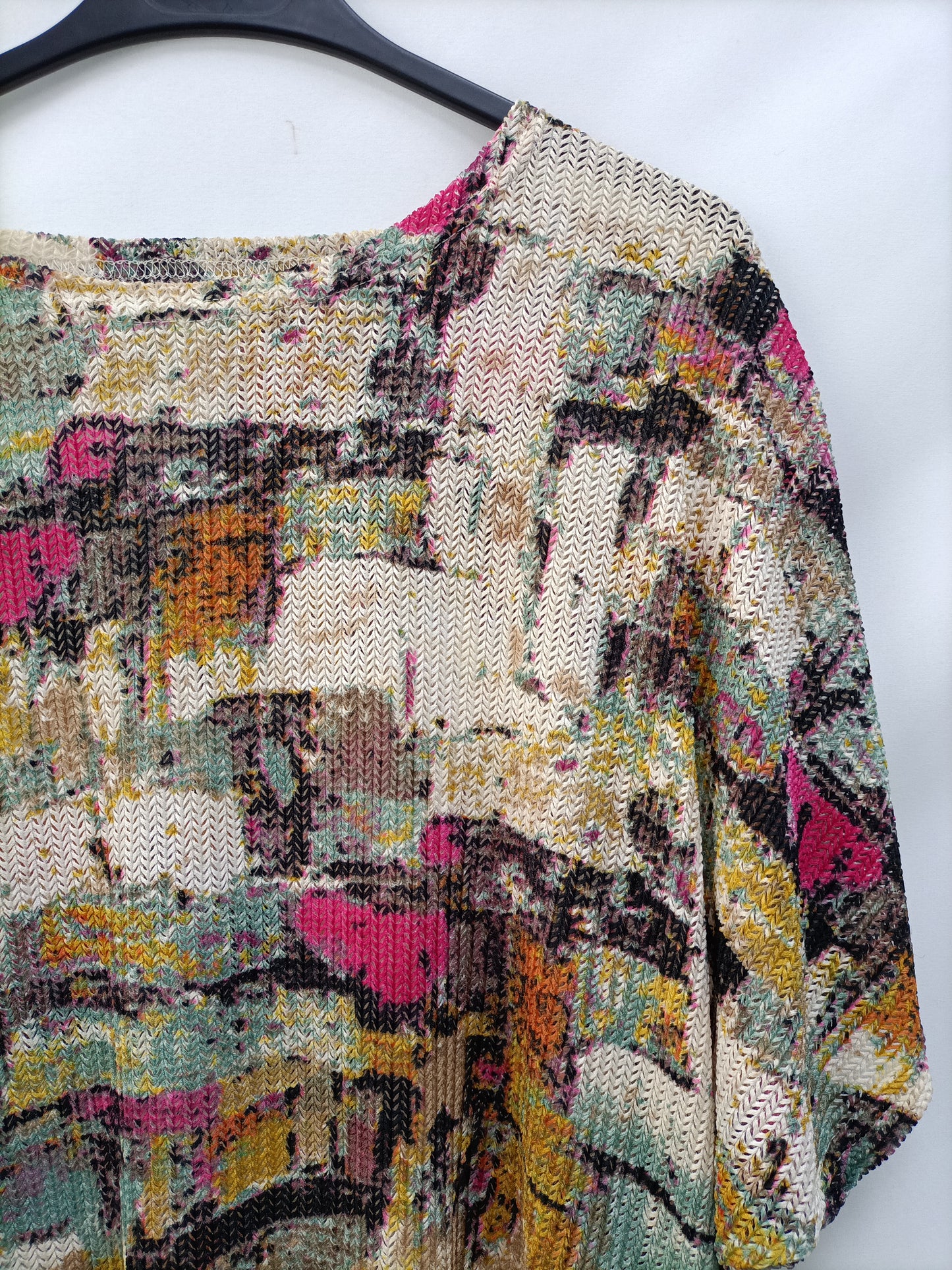 OTHERS. Printed knit top Tu(m/l)